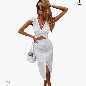 SheIn Two-Piece MIDI skirt & crop set